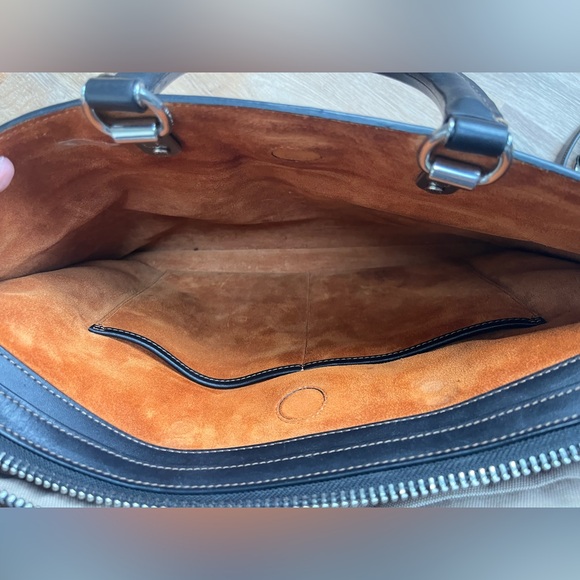 Coach Rogue Black and Brown Signature Briefcase - Picture 6 of 9